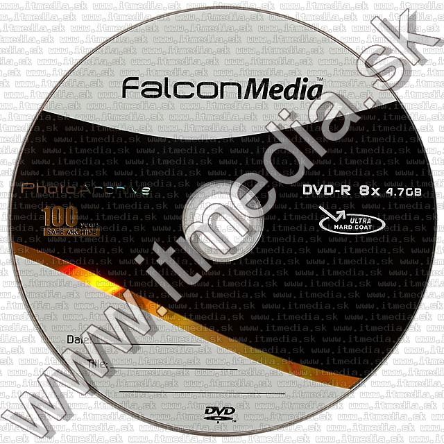 Image of Falcon Media DVD-R 8x  NormalJC Archival *gold* UHC (IT8550)